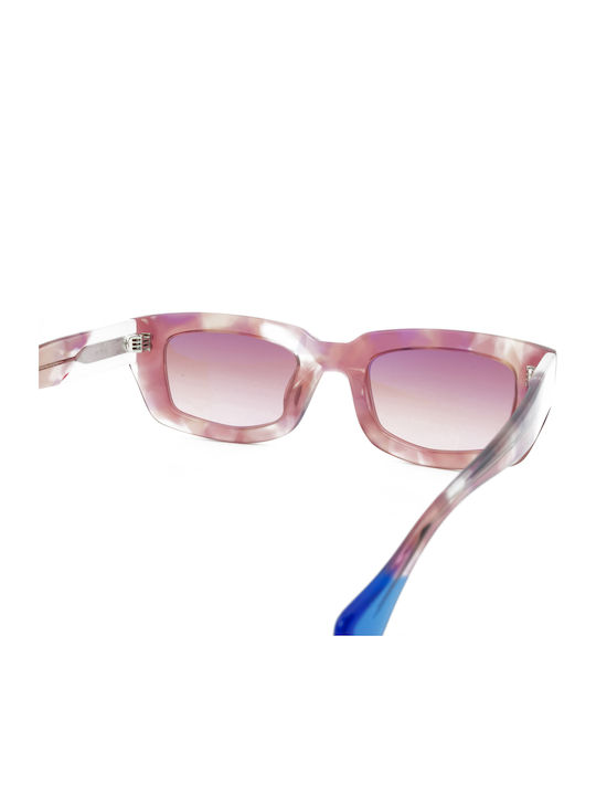 Urban Owl Women's Sunglasses with Pink Plastic Frame and Pink Lens LAVINE-C3