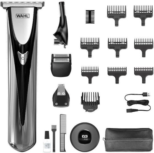 Wahl Professional Elite Groom Σετ Κουρευτικής Μηχανής Ασημί