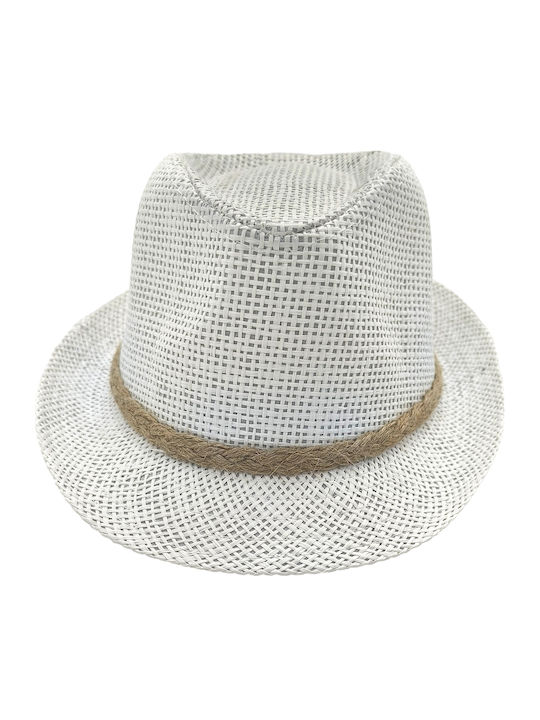 Gift-Me Palarie Copii Fedora Albă Cu Protecție Solară Gift-Me Palarie Copii Fedora Albă Cu Protecție Solară