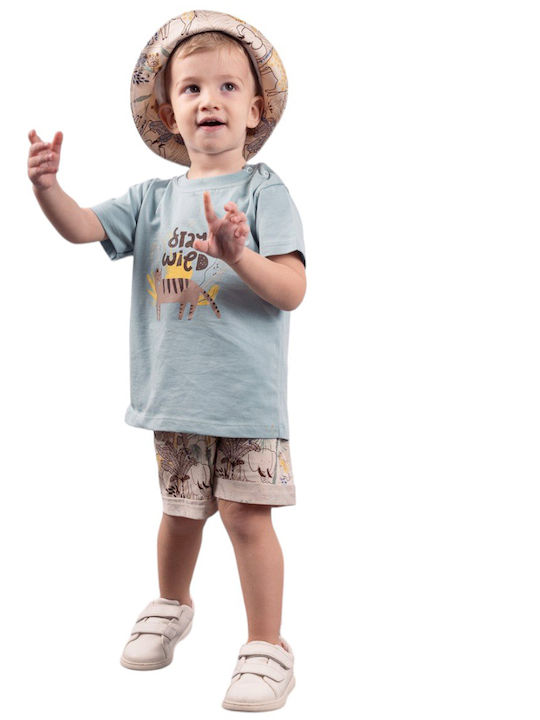 Kinder-Set mit Shorts Sommer 2Stück Beige