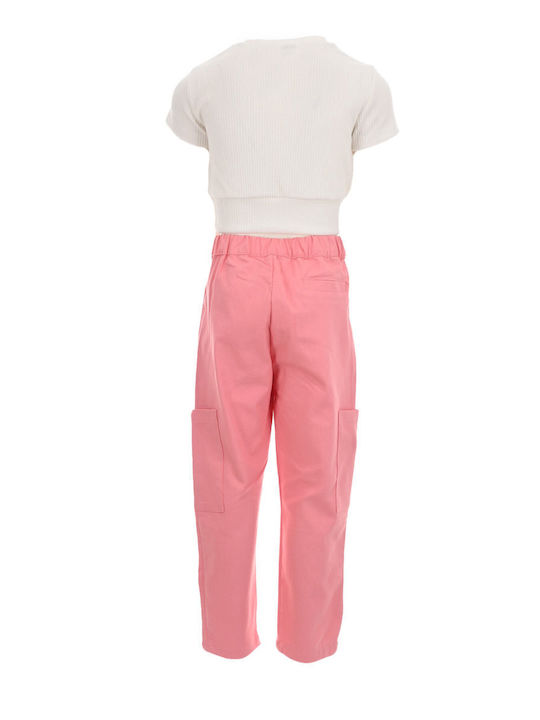 Kids' Set with Pants Summer 2pcs White