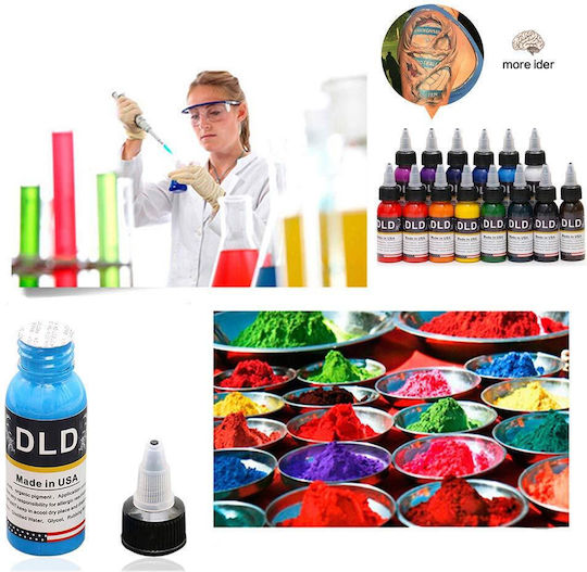 Set Pigmenți Tatuaj Cerneală Profesională 14 Sticle 30 Ml În Culori Diferite Tatuaj Permanent