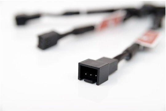3x 3-Pin-Lüfter Weiblich 3x 3-Pin-Lüfter Männlich Schwarzes