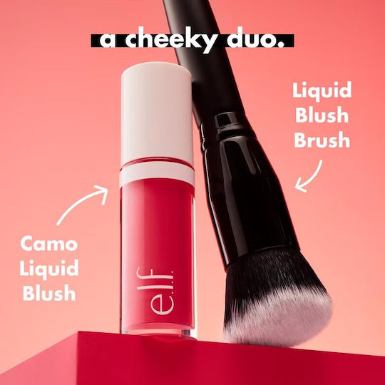 e.l.f Cosmetics Profesional Pensulă de Machiaj pentru Fard de obraz din Păr Natural