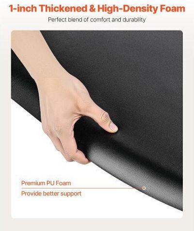 Vevor Salon Mat Hair Stylist 1220 X 930 Mm Semicircle Salon Mat 25mm Thick