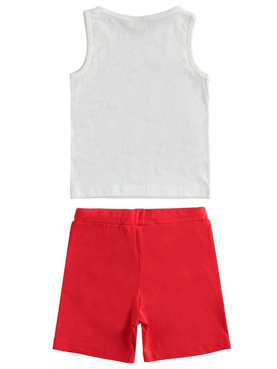 Kids' Set with Shorts Summer 2pcs White