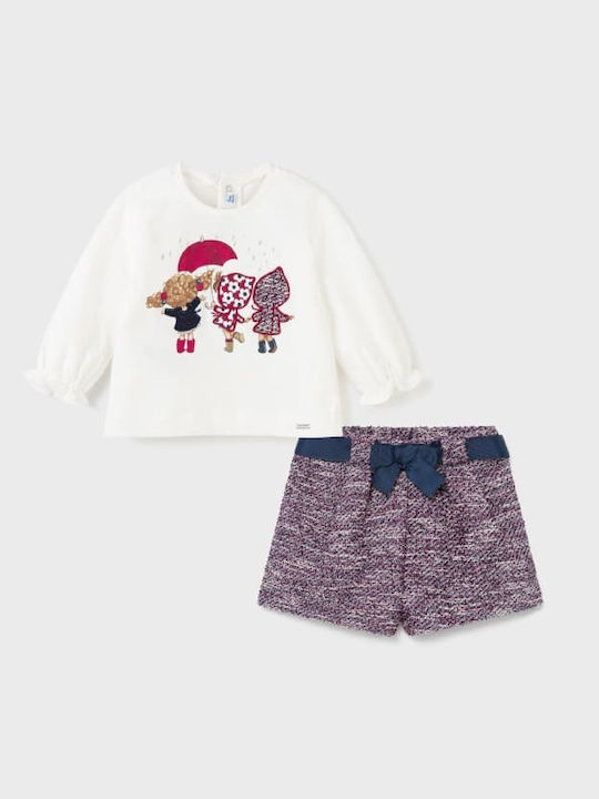 Kinder-Set mit Shorts Sommer 2Stück Burgundisch