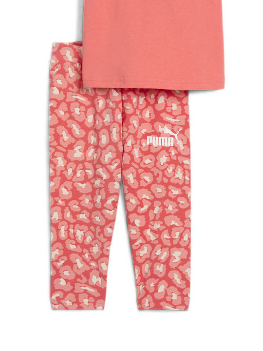 Kids' Set with Leggings Summer 2pcs Pink