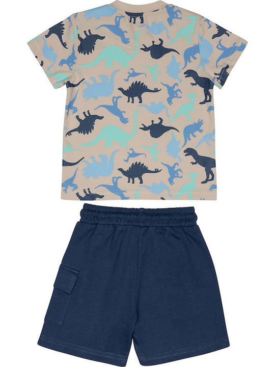 Kids' Set with Shorts Summer 2pcs Grey-cypress