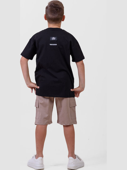 Kids' Set with Shorts Summer 2pcs Black