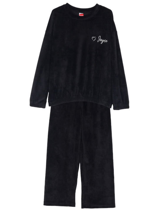 Kinder-Set mit Hose Winter 2Stück Black