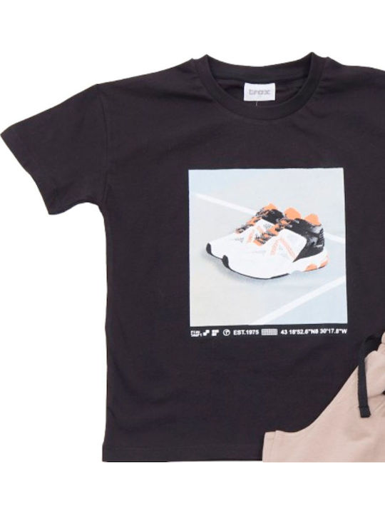 Kids' Set with Shorts Summer 2pcs Black