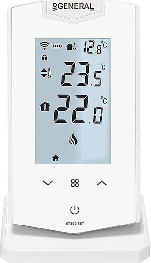 General Life HT 500 Set Ψηφιακός Θερμοστάτης Χώρου Smart με Οθόνη Αφής και Wi-Fi