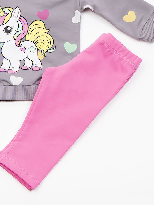 Kids' Set with Leggings Winter 2pcs Anthracite