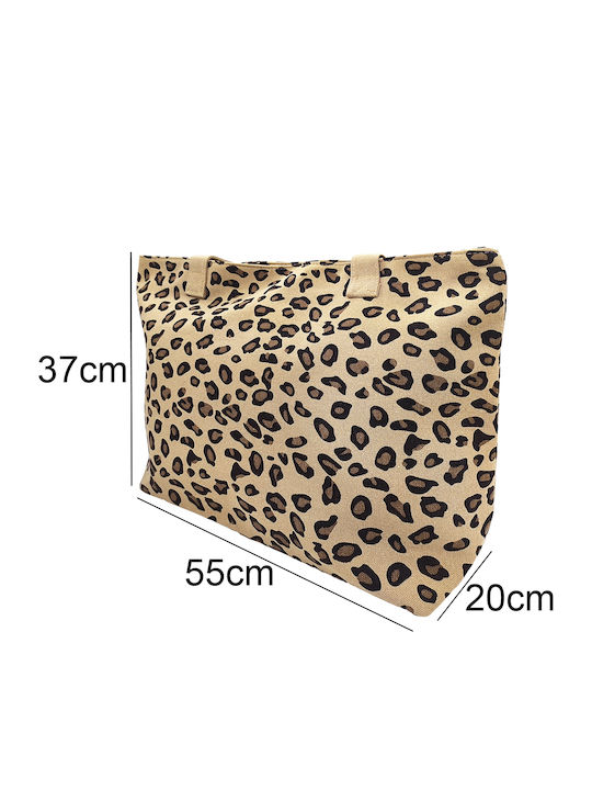 Gift-Me Fabric Beach Bag Brown Gift-Me Fabric Beach Bag Brown