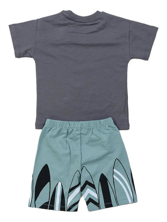 Kids' Set with Shorts Summer 2pcs Anthracite