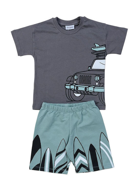 Kids' Set with Shorts Summer 2pcs Anthracite