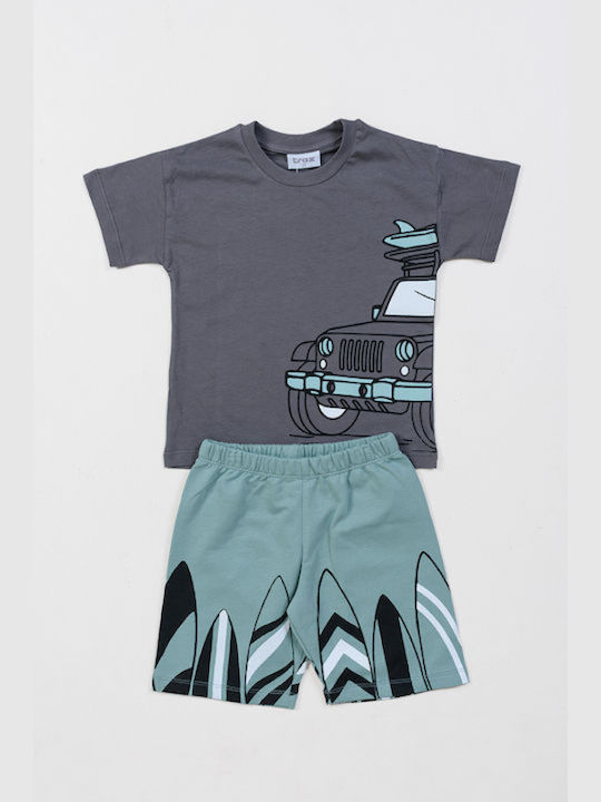 Kids' Set with Shorts Summer 2pcs Anthracite