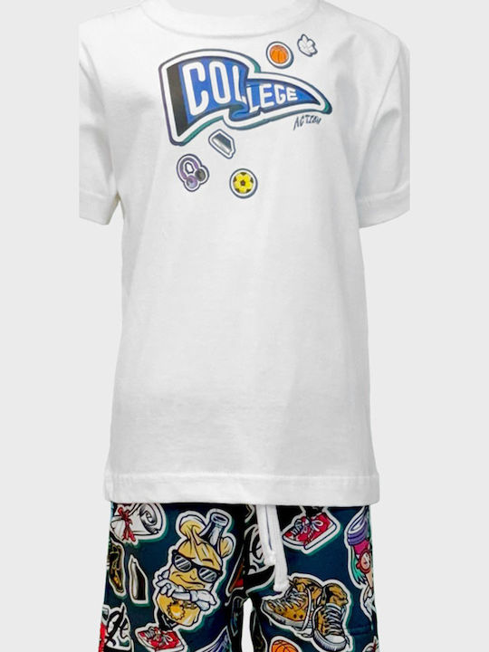 Kids' Set with Shorts Summer 2pcs White