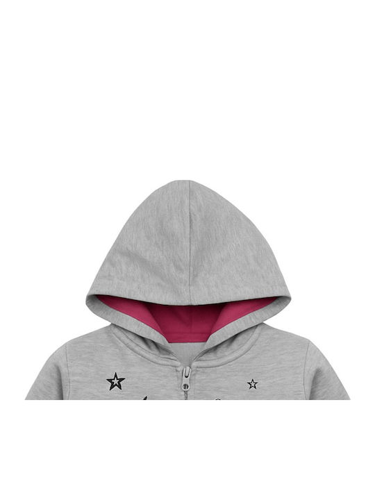 Kinderstrickjacke mit Kapuze Grey Dance Is Magic