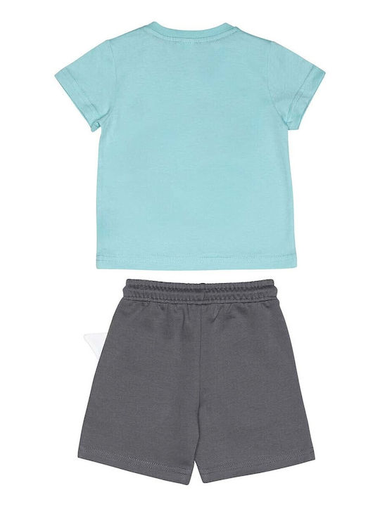 Kids' Set with Shorts Summer 2pcs Aqua