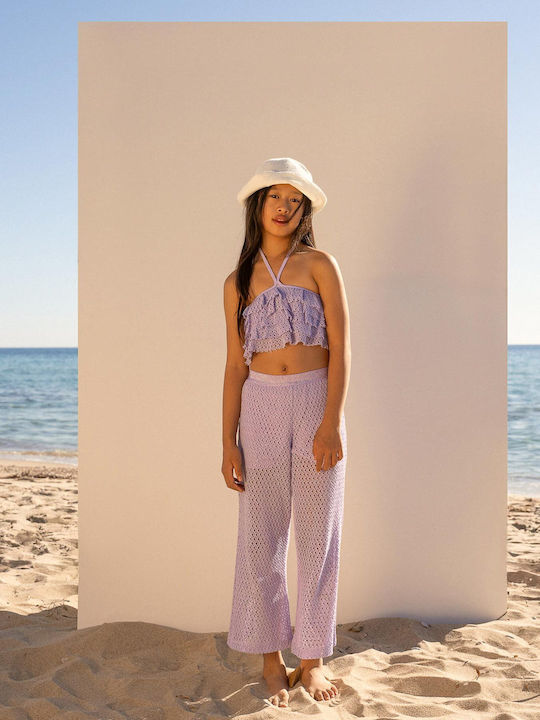Kinder-Set mit Hose Sommer 2Stück Lilac