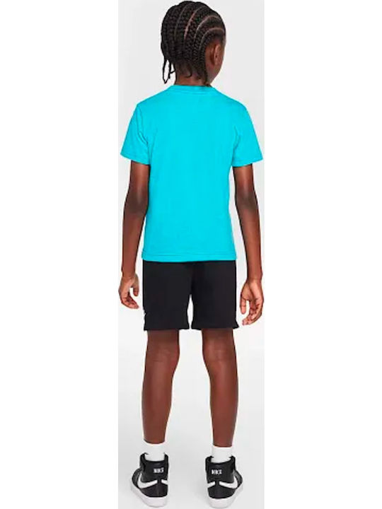 Kids' Set with Shorts Summer 2pcs Black Sportswear
