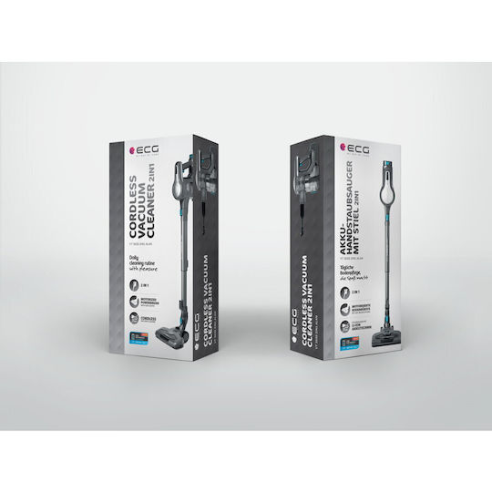 ECG VT 3630 Alan Rechargeable 2 in 1 Stick & Handheld Vacuum 22.2V Gray