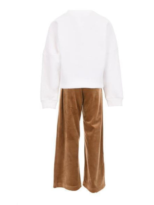Kids' Set with Pants Winter 2pcs Ecru-camel