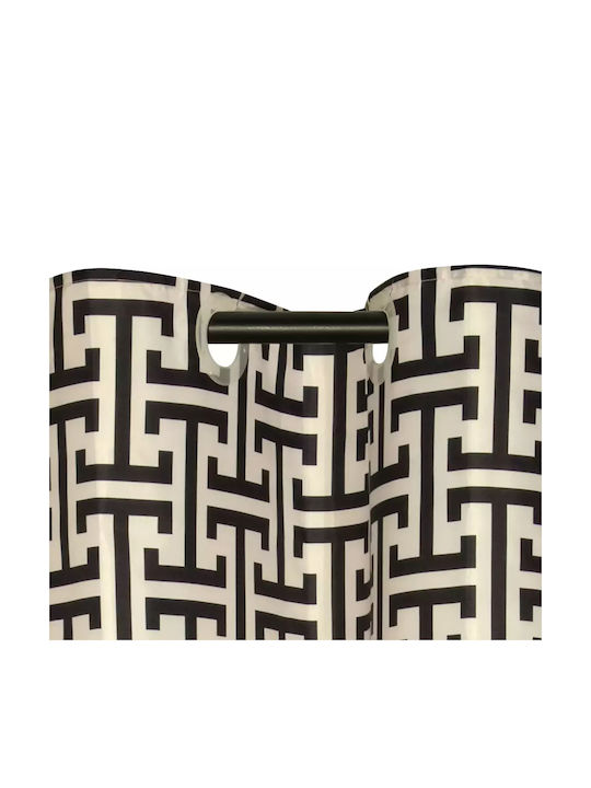 Greenwich Polo Club Essential 3123 Duschvorhang Stoff 240x180cm Black