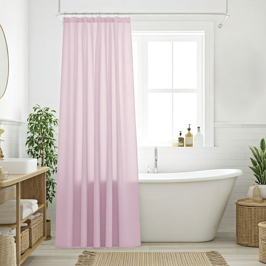 Das Home 0806 Shower Curtain Fabric 200x180cm Nude