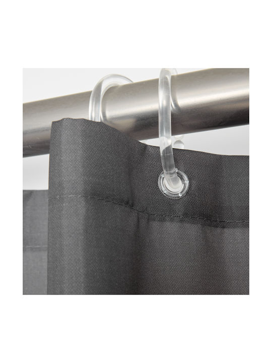 Das Home 0809 Shower Curtain Fabric 240x180cm Graphite