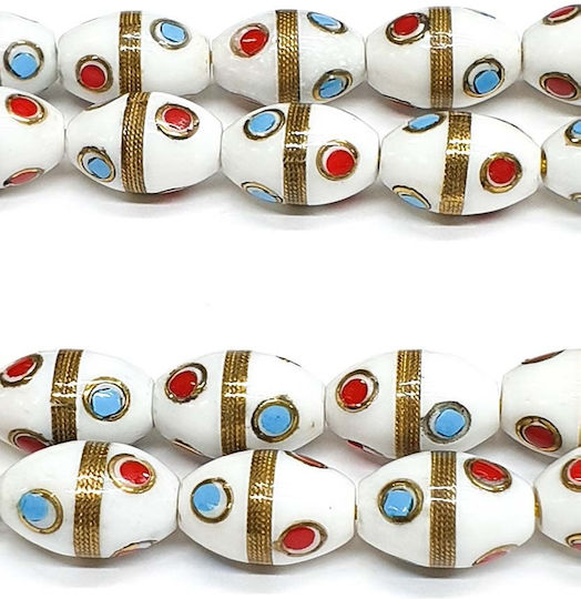 Roloi Komboloi Camel Bone Worry Beads Multicolour 33cm