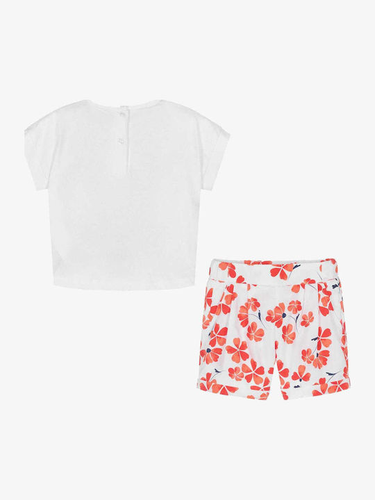Kids' Set with Shorts Summer 2pcs Optical White