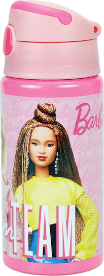 Barbie Παιδικό Παγούρι Θερμός Barbie Αλουμινίου με Καλαμάκι 500ml