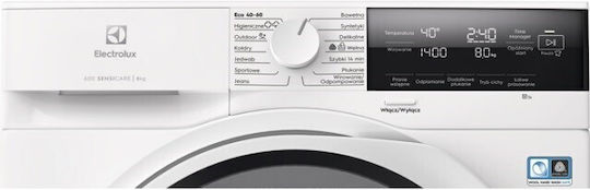 Electrolux Πλυντήριο Ρούχων 8kg 1400 Στροφών EW6F2484P