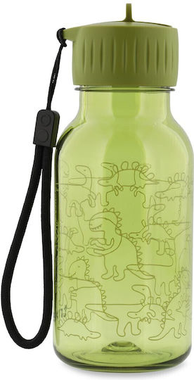 Trixie Kids Water Bottle Dinosaur Plastic Non Spill Mr Dino 350ml