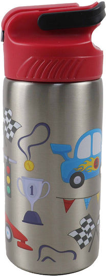 Gim Kids Water Bottle Thermos Stainless Steel with Straw 500ml (Various Designs/Colours)