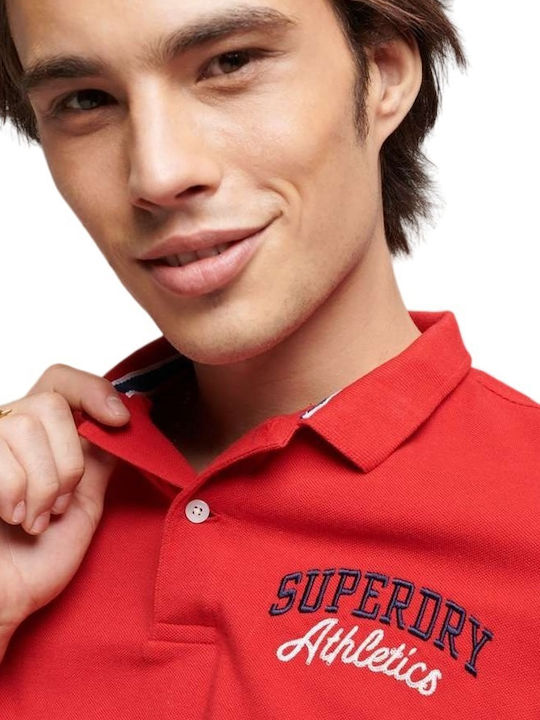 Superstate Polo Kurzarmbluse Rot