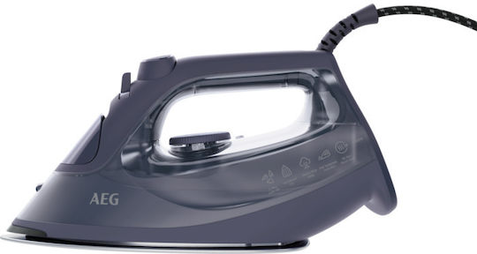 AEG SI6-1-4MN Fier de Călcat cu Aburi 2500W cu Talpă Antiaderentă și Debit Continu de Abur 40g/min