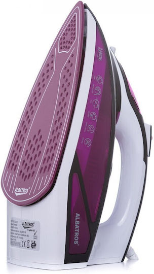 Albatros Ютия с Пара 2600W с Постоянна Парна Струя 80л/мин Fuchsia