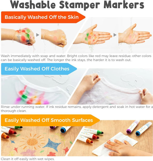 Ohuhu Kainani Bullet & Stamp 12 Water Markers Basic Colours