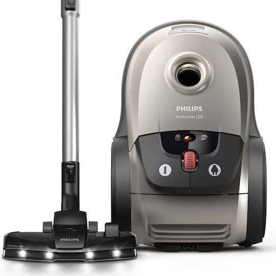 Philips Performer Staubsauger 900W Eingetütet 4Es Silber