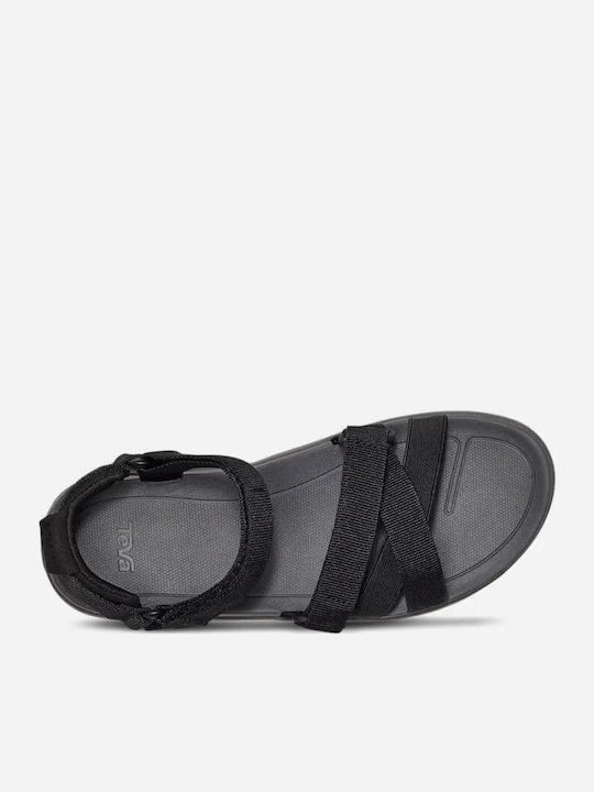 Sanborn Women's Flat Sandals Sporty in Black Color