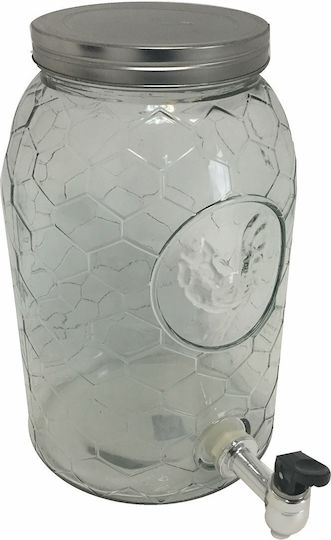 Atmosphera Glass Vase Beverage Dispenser with Spigot 6.5lt