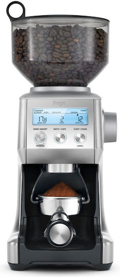 Sage Smart Grinder Pro Electric Coffee Grinder 165W for 450gr Beans and 60 Grind Levels Silver