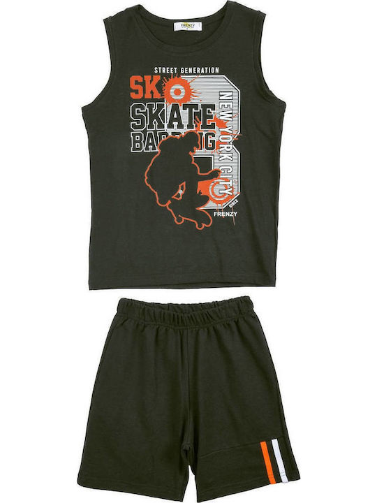 Kids' Set with Shorts Summer 2pcs Black