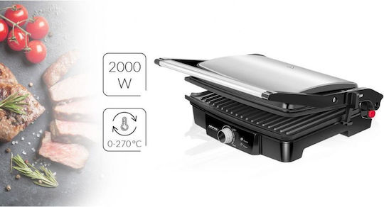 MPM Τοστιέρα Γκριλιέρα 2000W Inox
