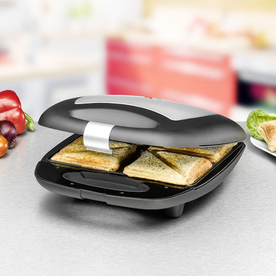 Rommelsbacher Sandwich Maker for for 2 Sandwiches Sandwiches 1400W Inox