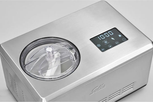 Solis Gelateria Pro Touch Παγωτομηχανή 1.5lt Ασημί